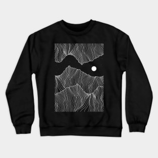 Wave hills under the stars Crewneck Sweatshirt